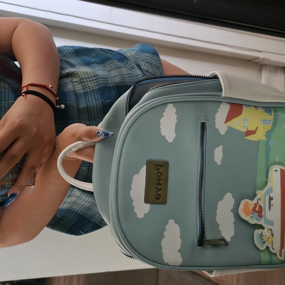 Loungefly Blue Backpack with Cartoon Design - Picture 2 of 4